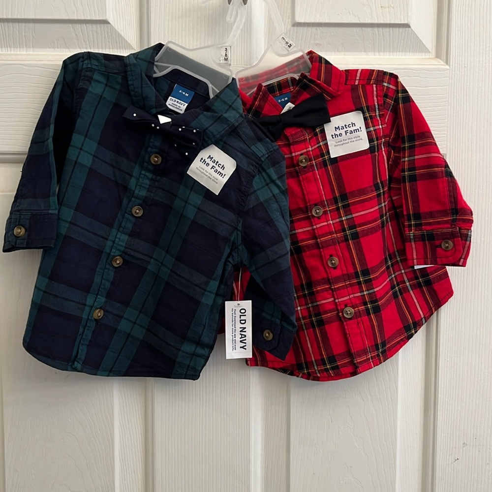 3-6 Months Plaid Dress Shirts